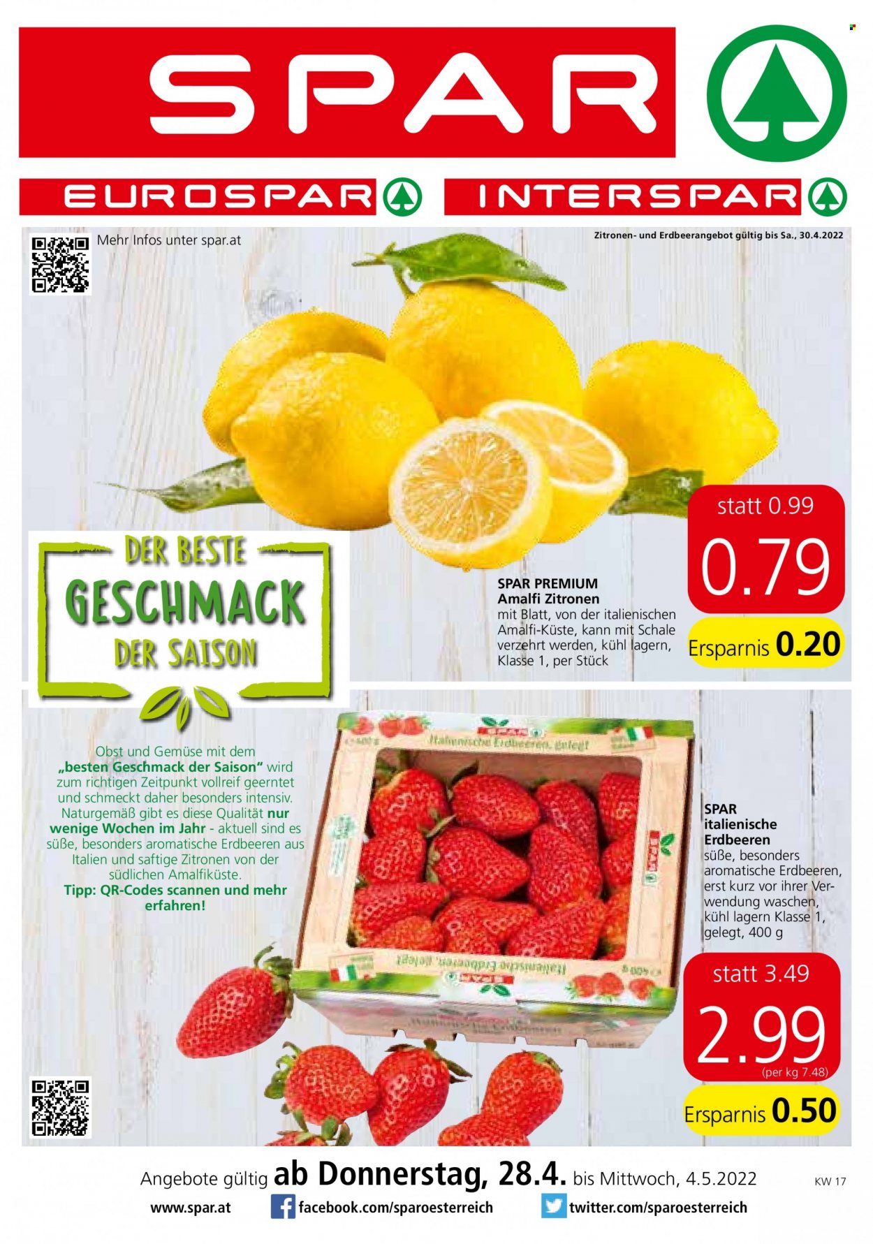 Angebote INTERSPAR - 28.4.2022 - 4.5.2022. Seite 1