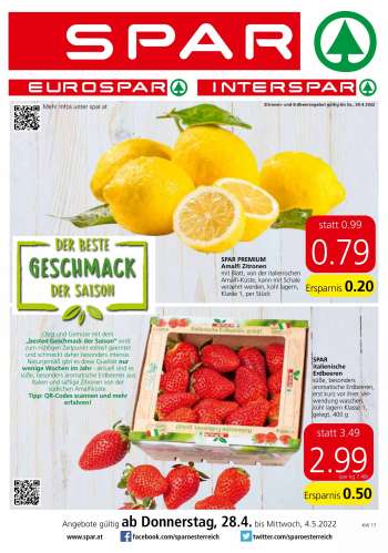 Angebote INTERSPAR - 28.4.2022 - 4.5.2022.