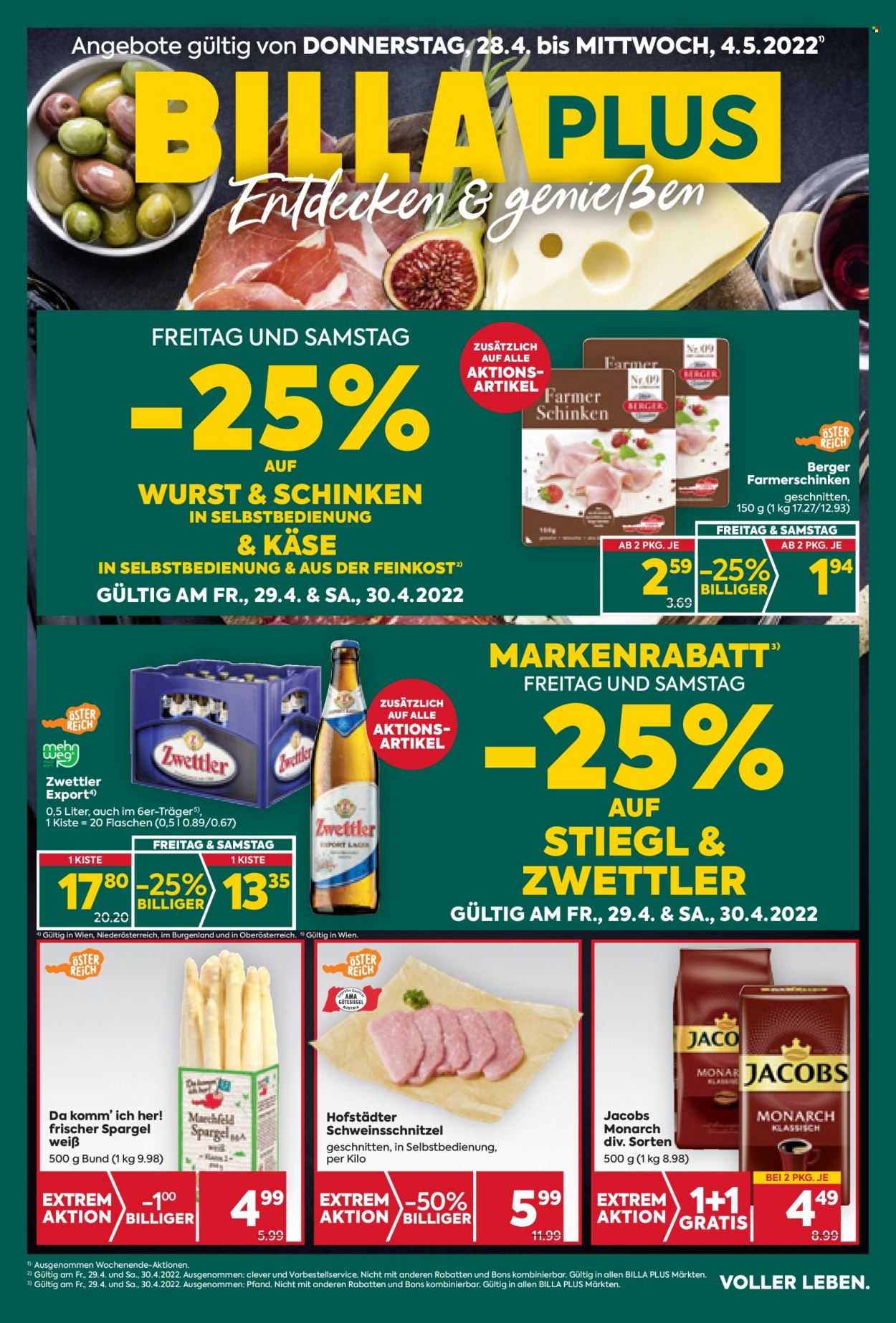 Angebote Billa Plus - 28.4.2022 - 4.5.2022. Seite 1