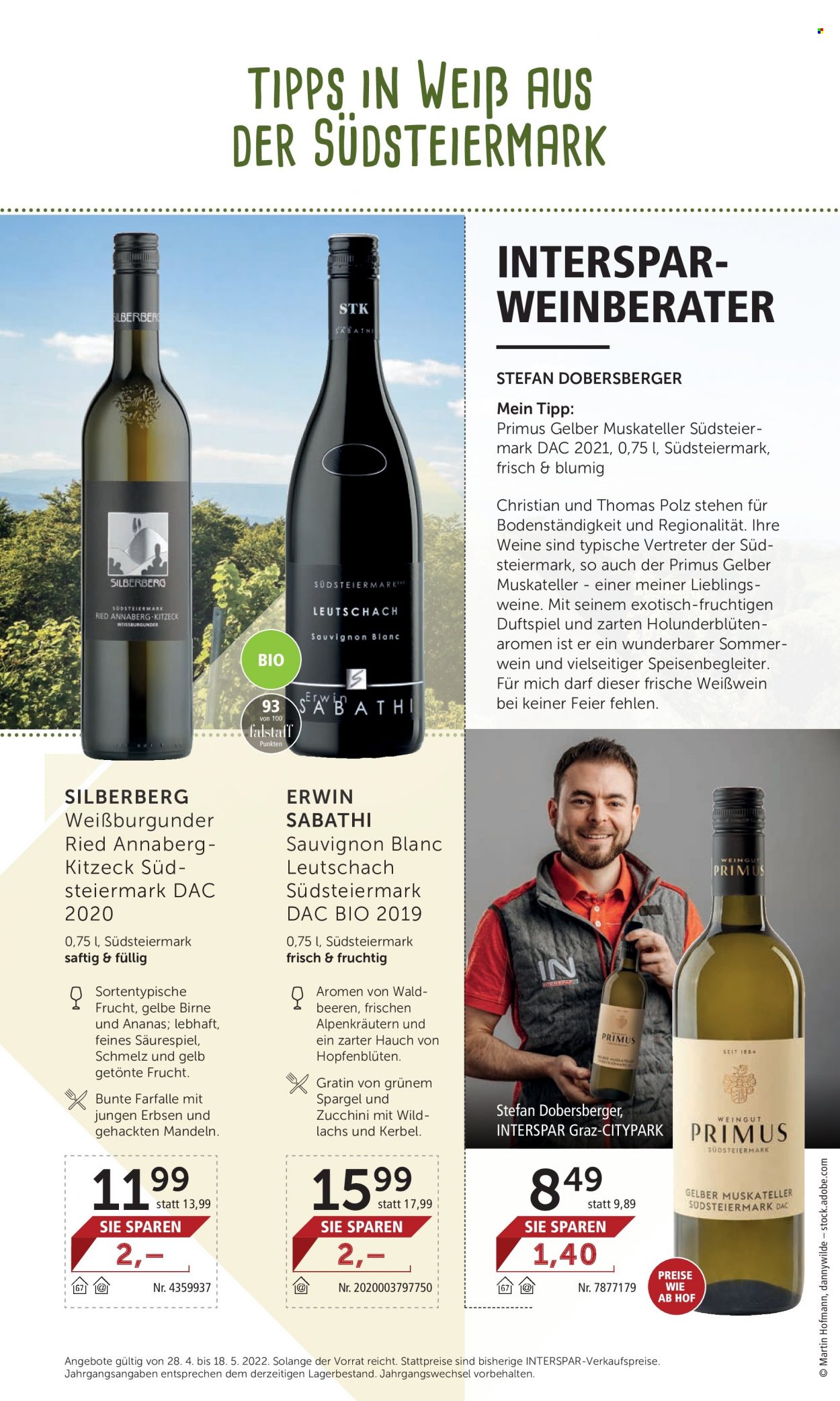 Angebote INTERSPAR - 28.4.2022 - 18.5.2022. Seite 8