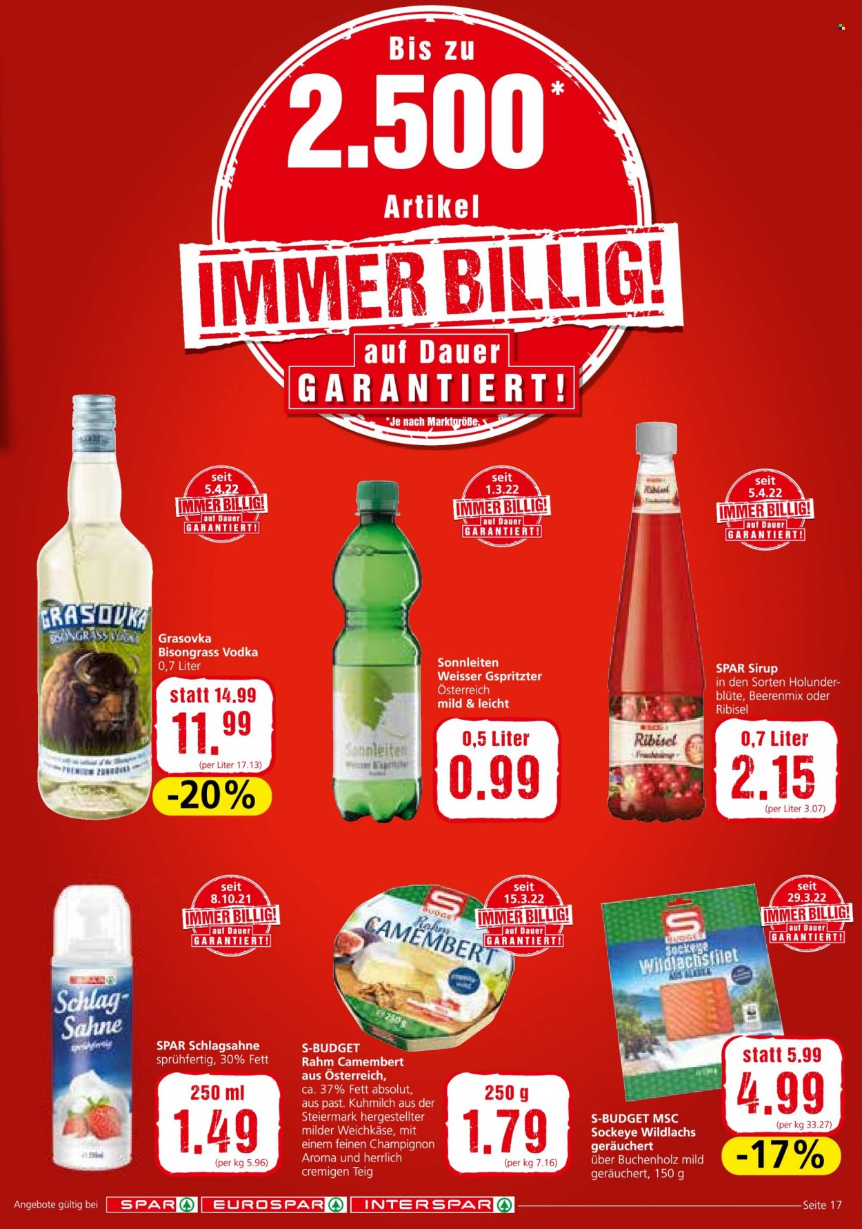 Angebote SPAR - 5.5.2022 - 18.5.2022. Seite 17
