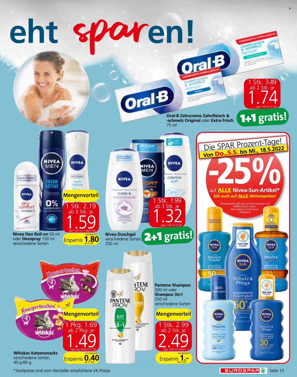 Angebote EUROSPAR - 5.5.2022 - 18.5.2022. Seite 13