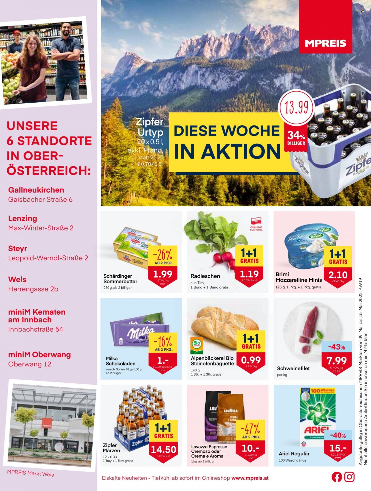 Angebote MPREIS - 9.5.2022 - 15.5.2022. Seite 1