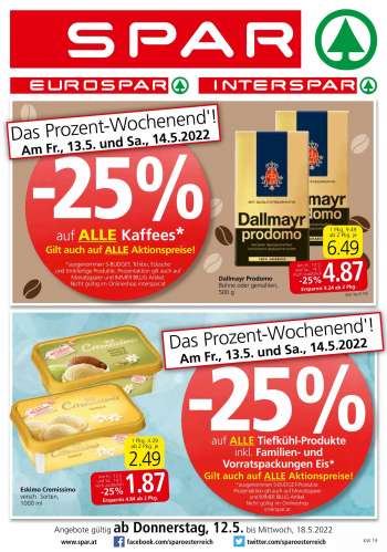 Angebote SPAR - 12.5.2022 - 18.5.2022.