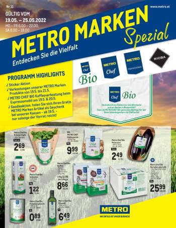 Angebote Metro - 19.5.2022 - 25.5.2022.