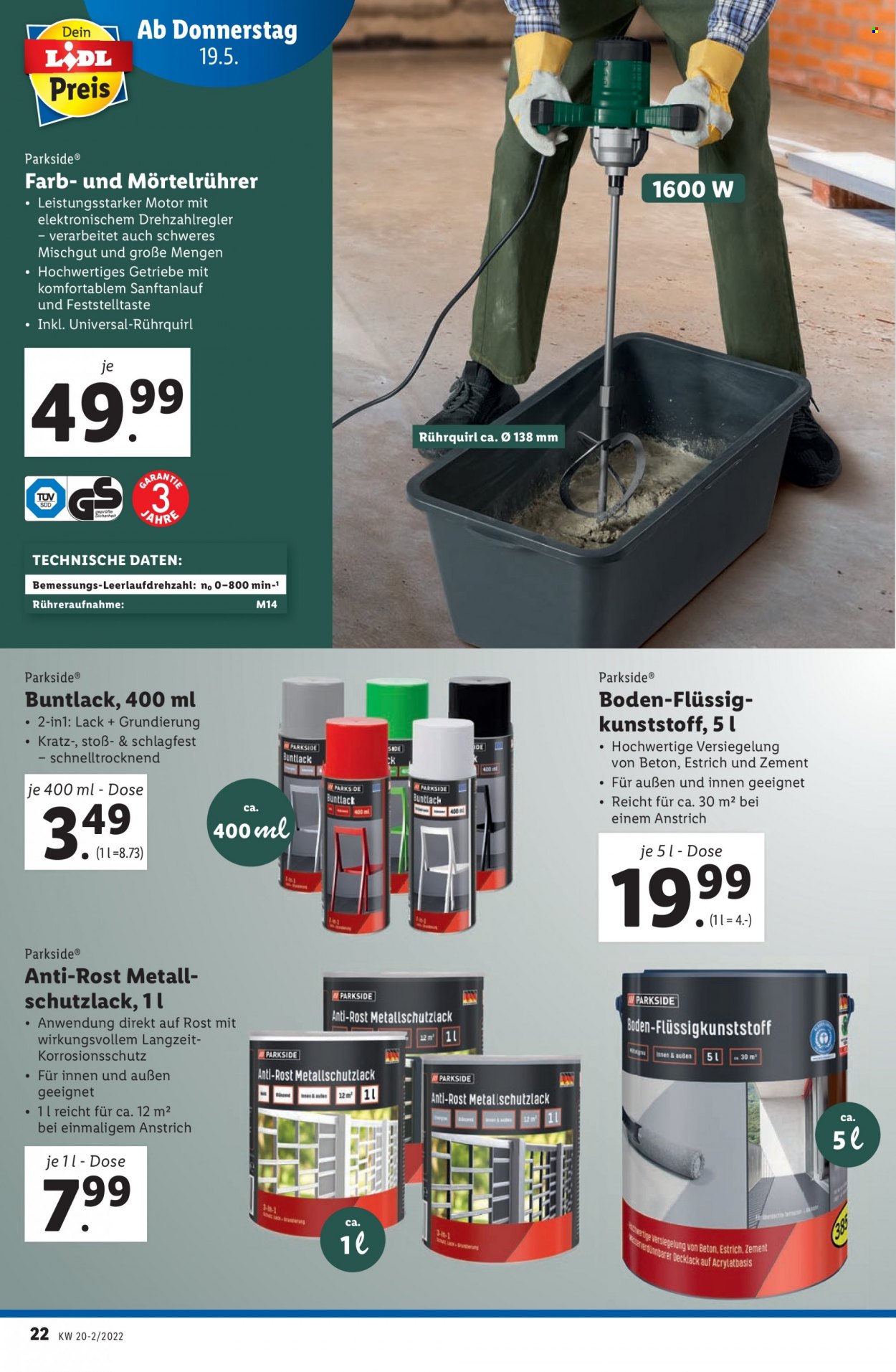 Angebote Lidl - 19.5.2022 - 24.5.2022. Seite 22