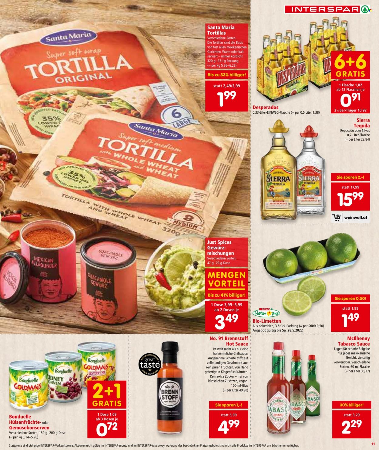 Angebote INTERSPAR - 19.5.2022 - 1.6.2022. Seite 11