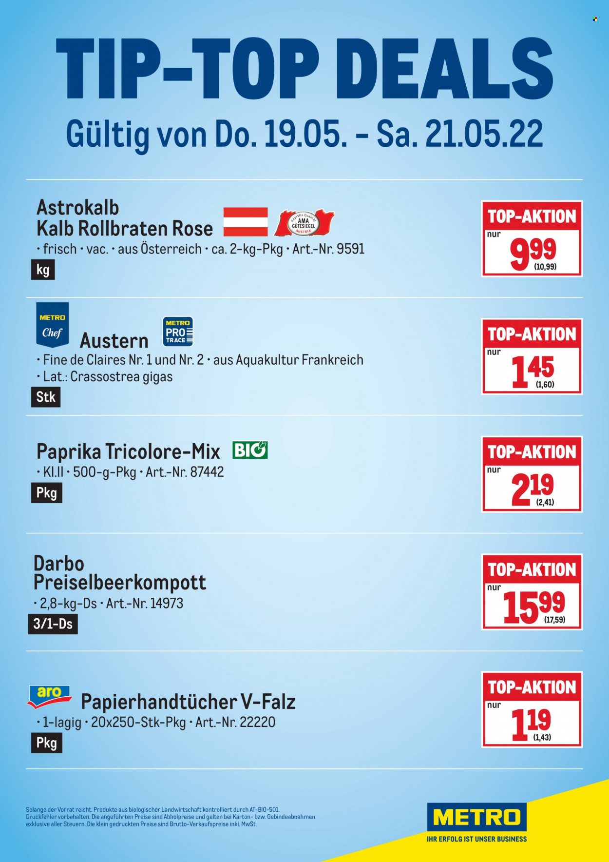 Angebote Metro - 19.5.2022 - 21.5.2022. Seite 6