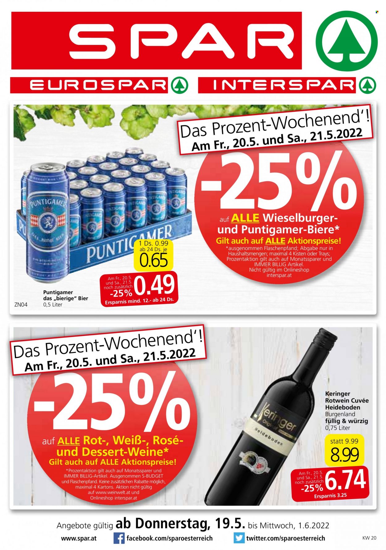 Angebote INTERSPAR - 19.5.2022 - 1.6.2022. Seite 1