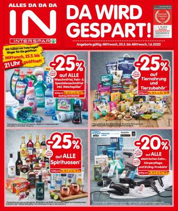 Angebote INTERSPAR - 25.5.2022 - 1.6.2022.