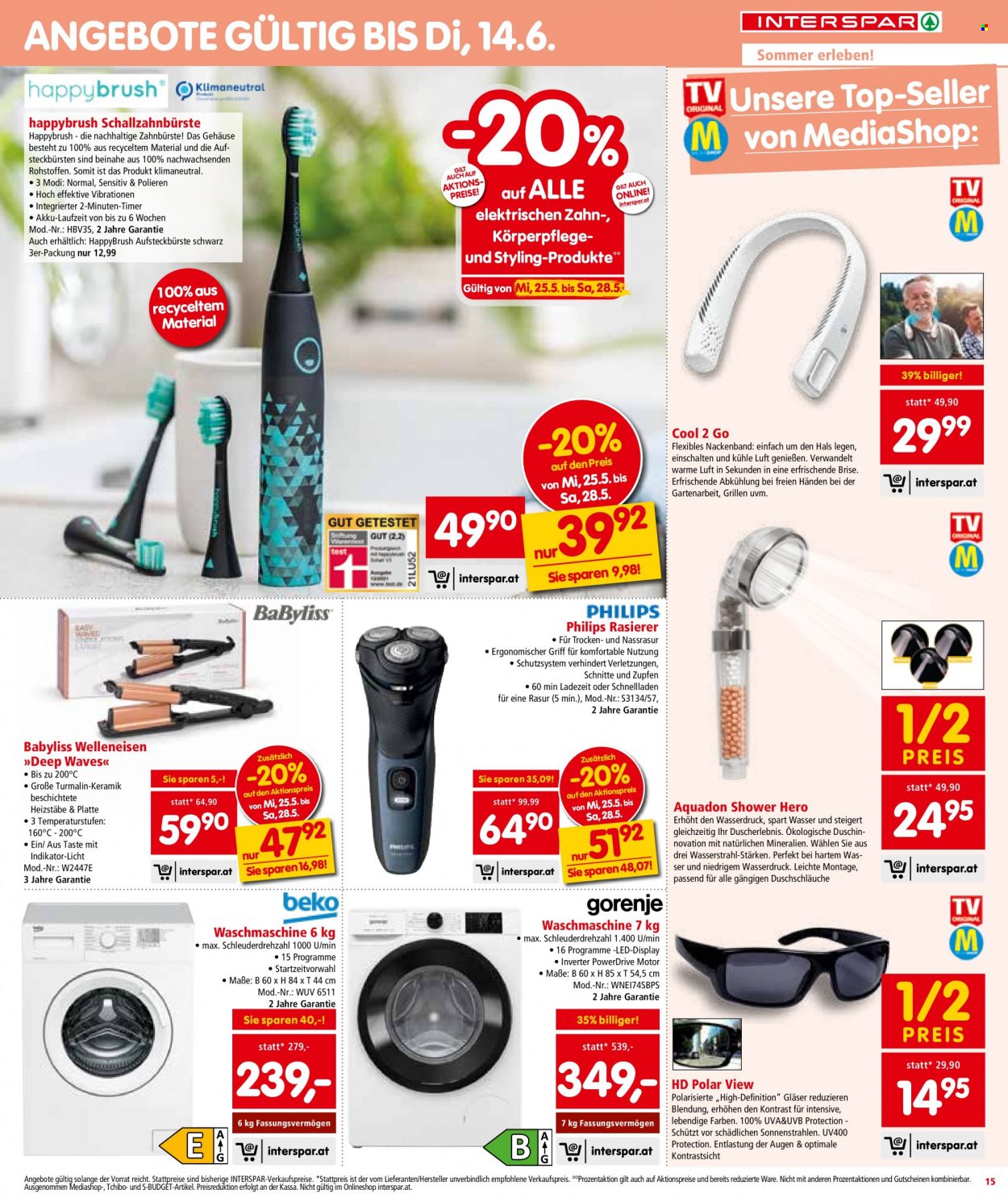 Angebote INTERSPAR - 25.5.2022 - 1.6.2022. Seite 15