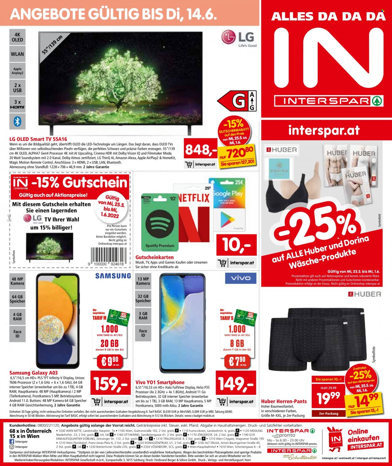 Angebote INTERSPAR - 25.5.2022 - 1.6.2022. Seite 16