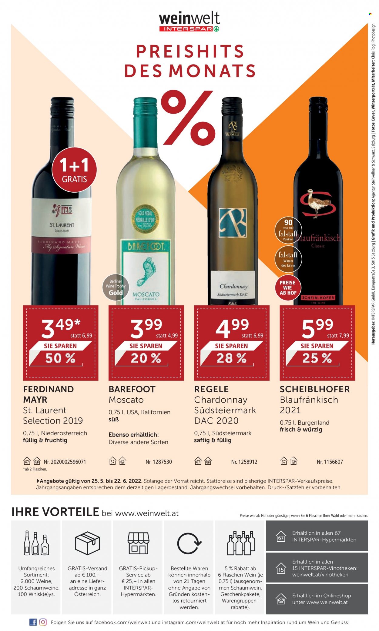 Angebote INTERSPAR - 25.5.2022 - 22.6.2022. Seite 24