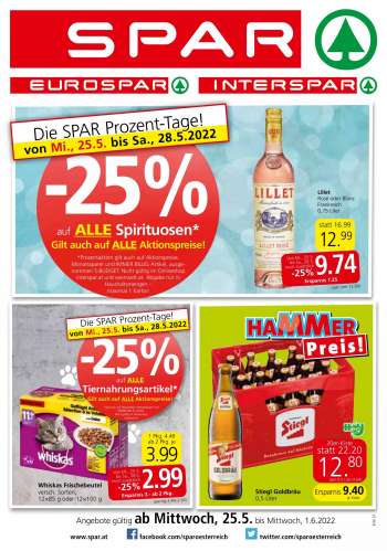Angebote INTERSPAR - 25.5.2022 - 1.6.2022.