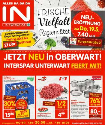 Angebote INTERSPAR - 19.5.2022 - 1.6.2022.