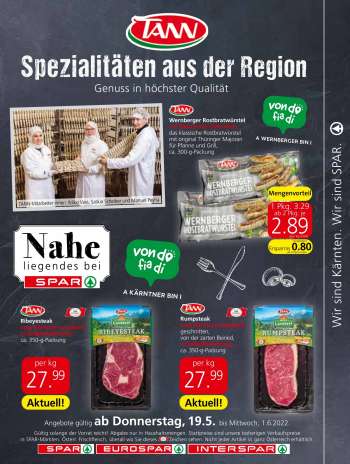 Angebote INTERSPAR - 19.5.2022 - 1.6.2022.