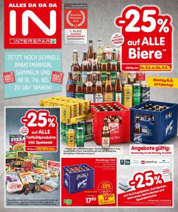 Angebote INTERSPAR - 2.6.2022 - 14.6.2022.