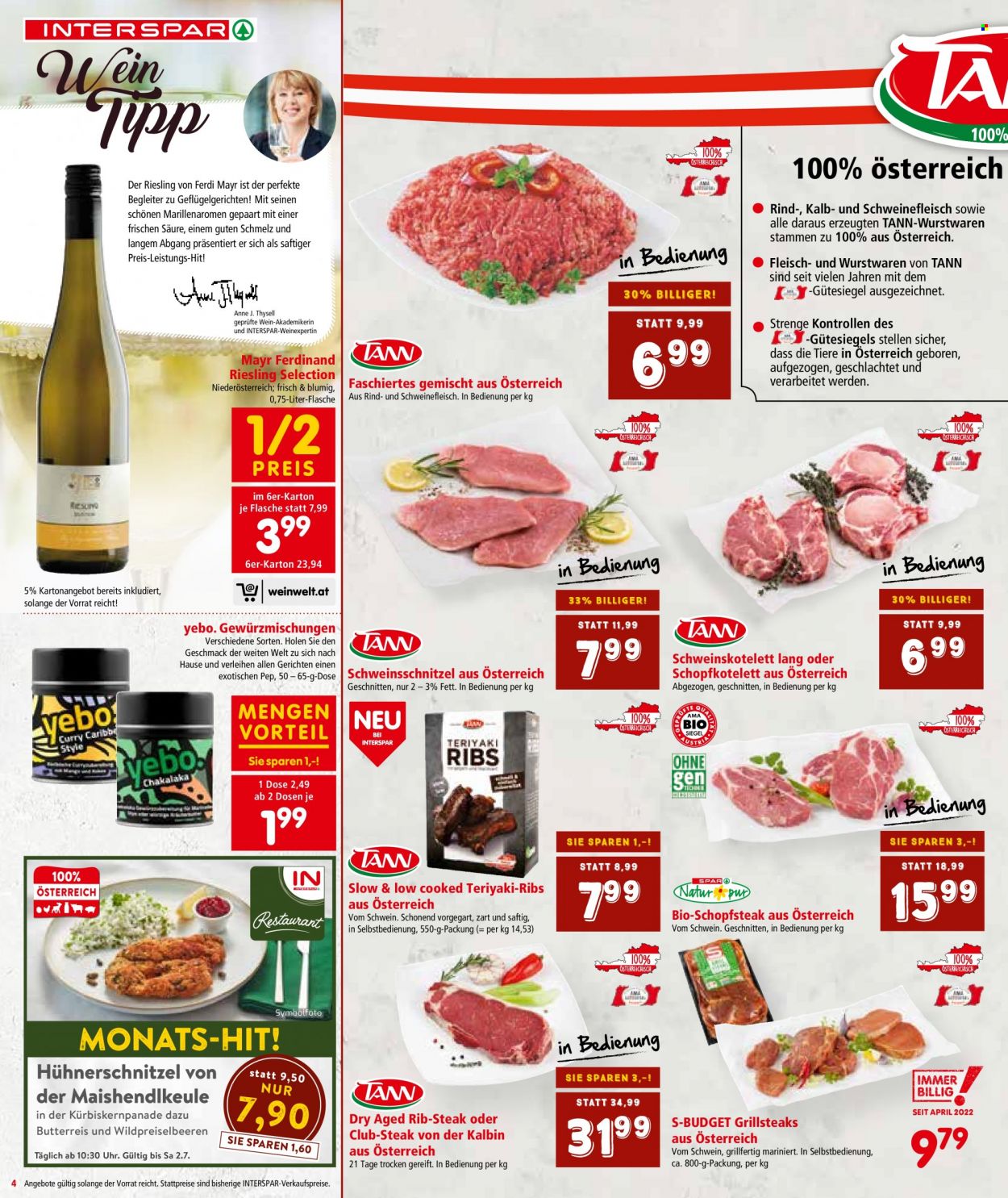 Angebote INTERSPAR - 2.6.2022 - 14.6.2022. Seite 4