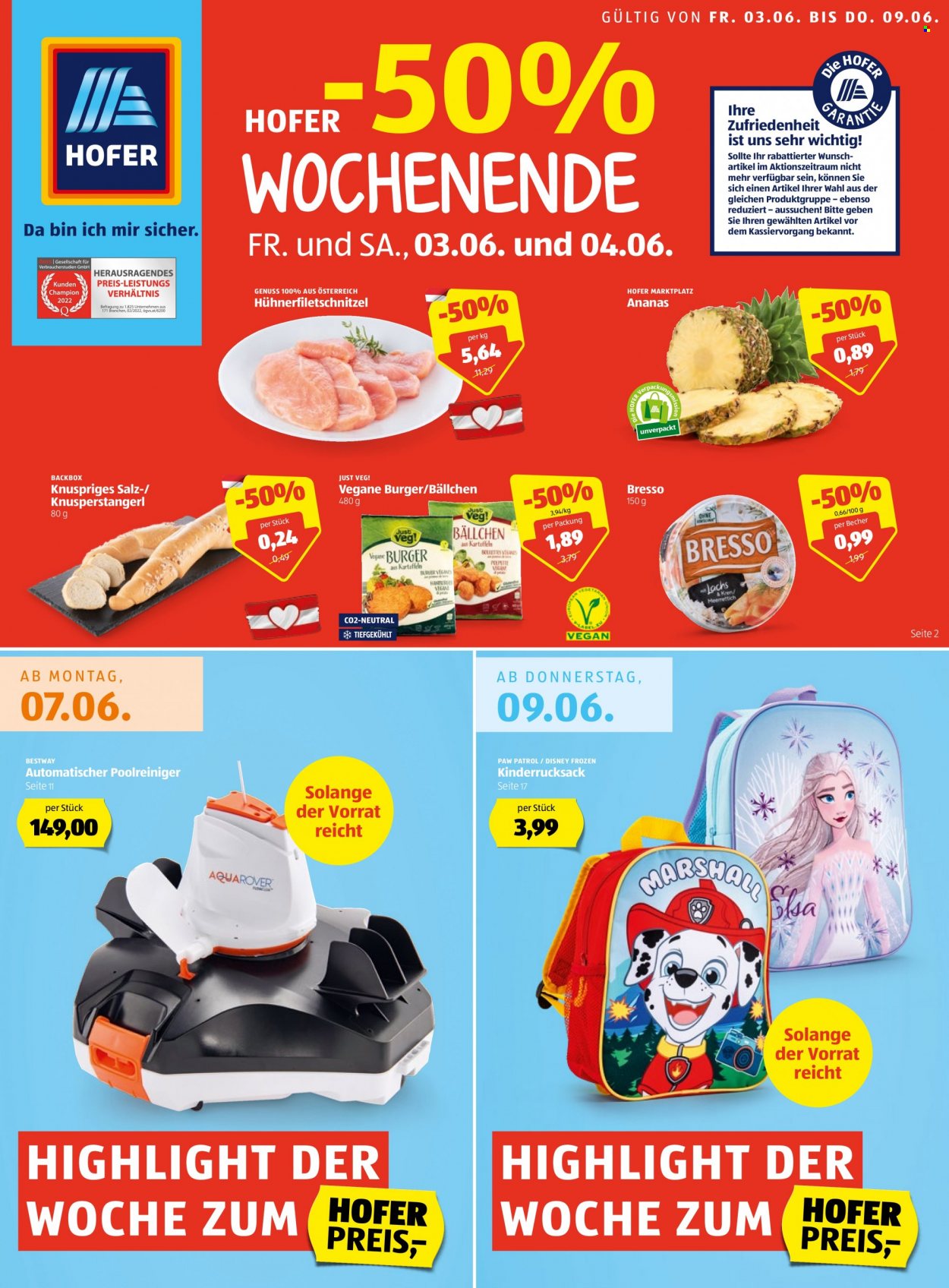 Angebote Hofer - 3.6.2022 - 9.6.2022. Seite 1