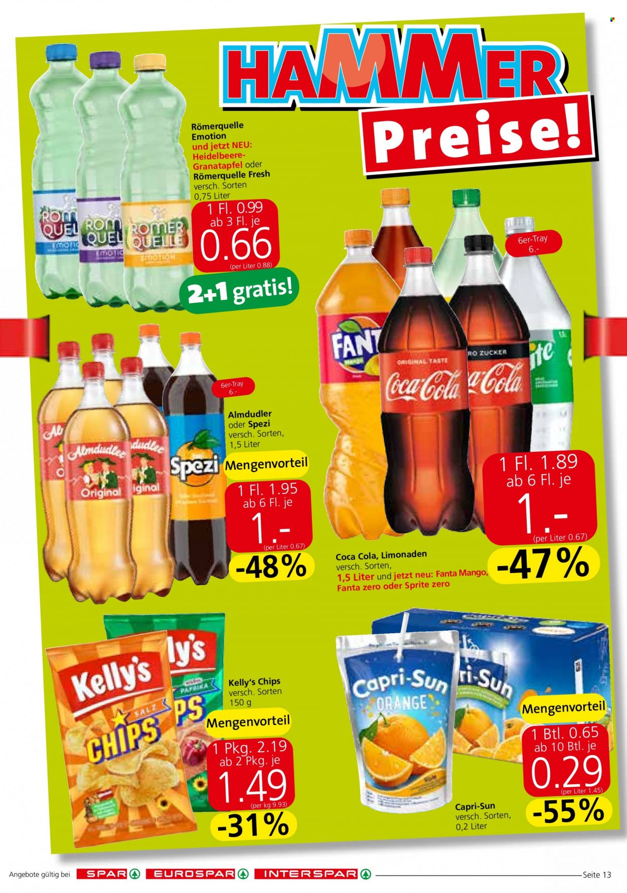 Angebote SPAR - 2.6.2022 - 14.6.2022. Seite 13
