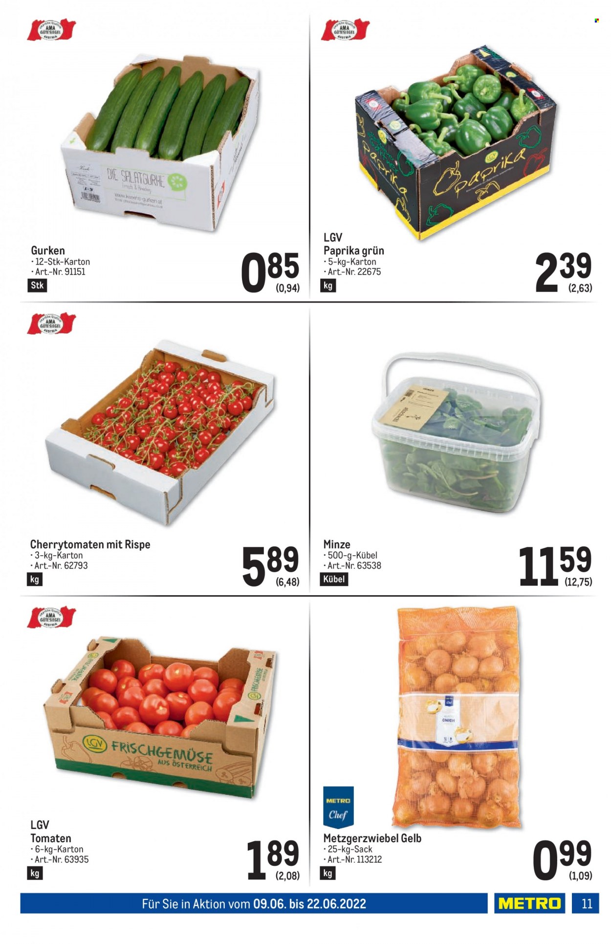 Angebote Metro - 9.6.2022 - 22.6.2022. Seite 11