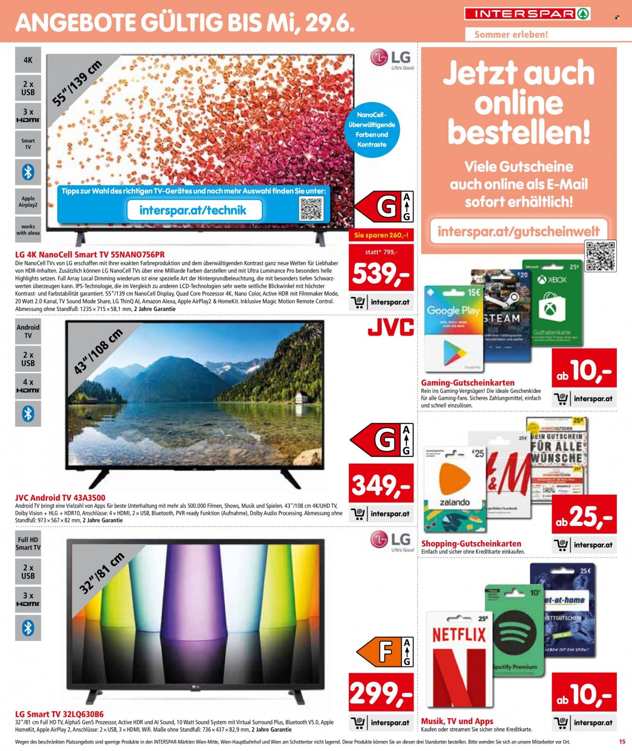 Angebote INTERSPAR - 9.6.2022 - 14.6.2022. Seite 15