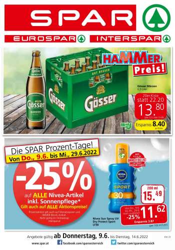 Angebote EUROSPAR - 9.6.2022 - 14.6.2022.
