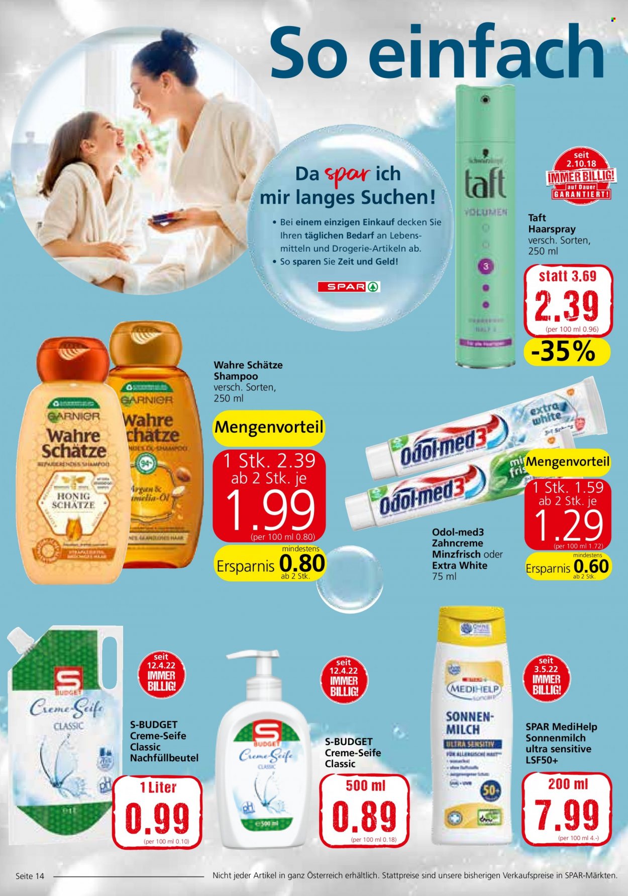 Angebote SPAR - 9.6.2022 - 14.6.2022. Seite 14