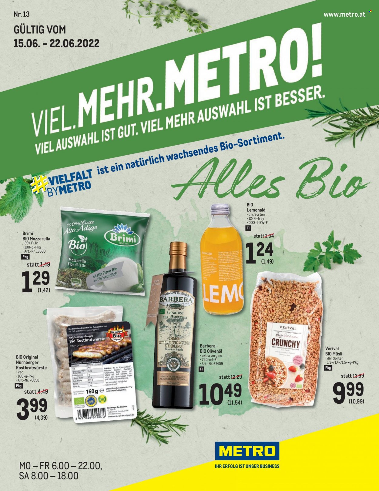 Angebote Metro - 15.6.2022 - 22.6.2022. Seite 1