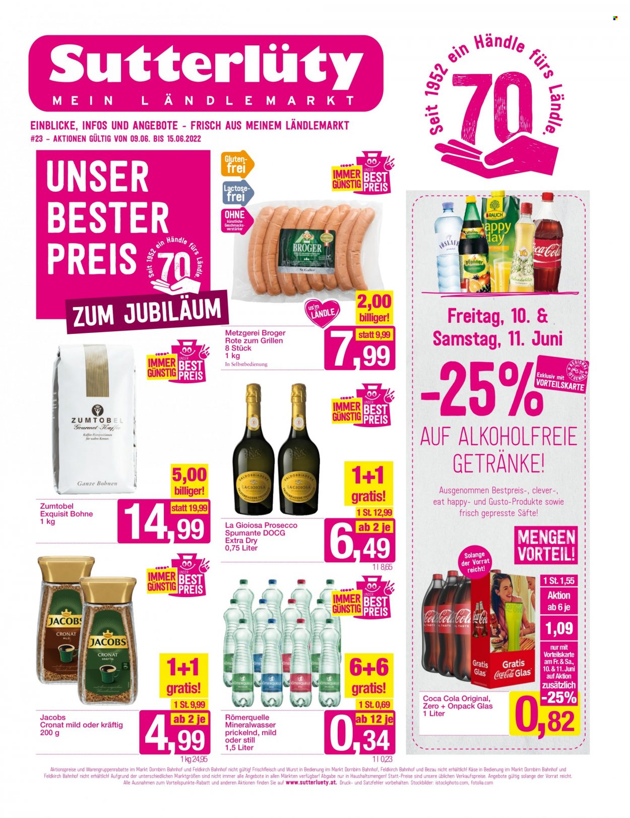 Angebote Sutterlüty - 9.6.2022 - 15.6.2022. Seite 1