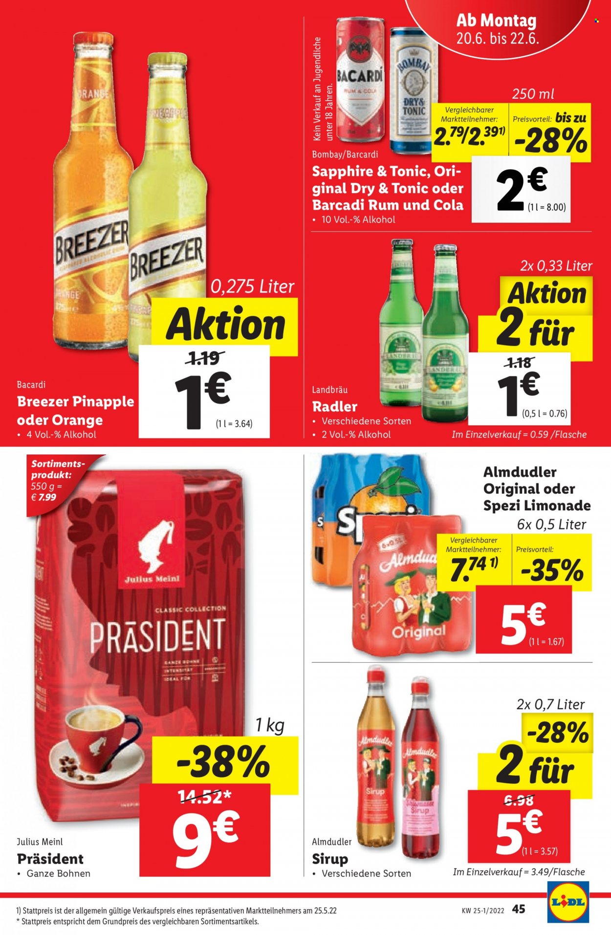 Angebote Lidl - 15.6.2022 - 22.6.2022. Seite 45