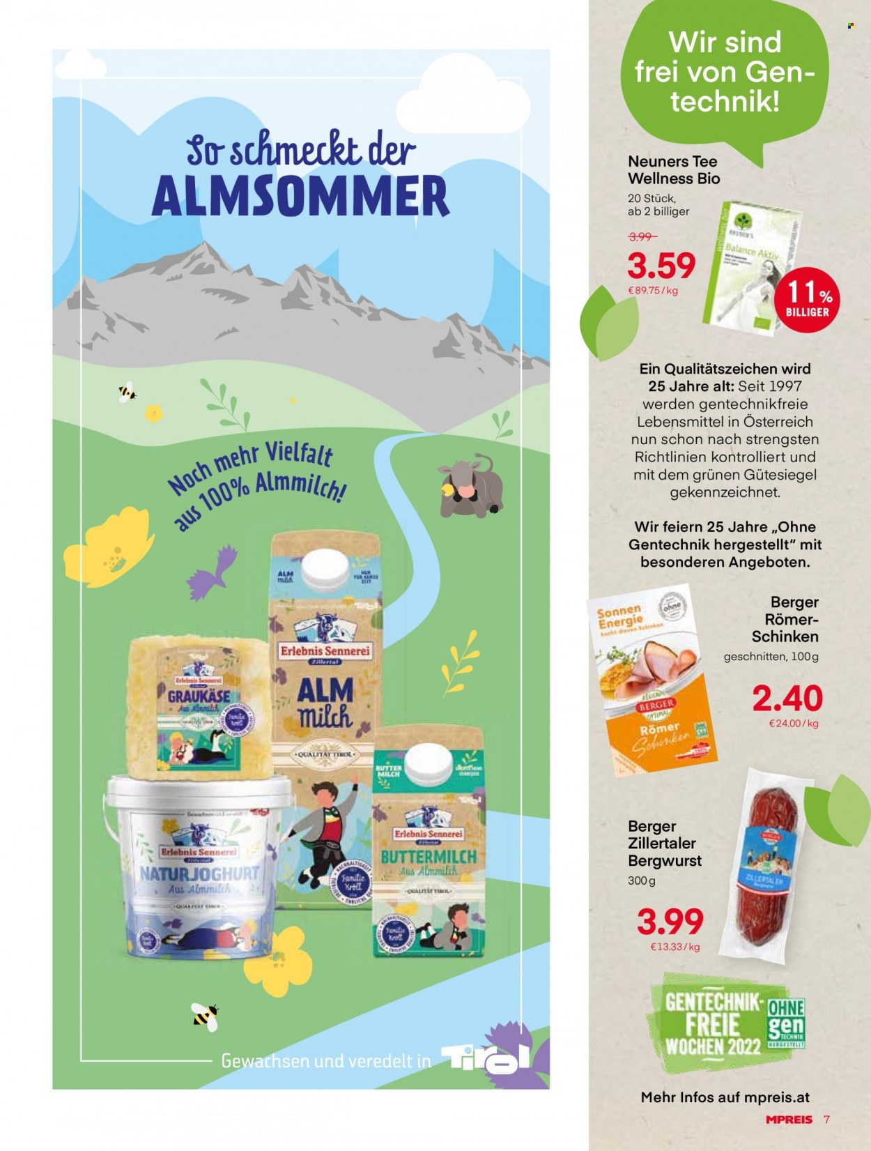 Angebote MPREIS - 13.6.2022 - 19.6.2022. Seite 7