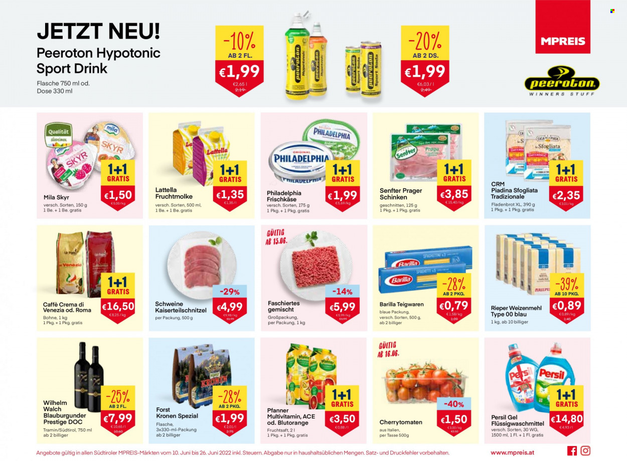 Angebote MPREIS - 10.6.2022 - 26.6.2022. Seite 1