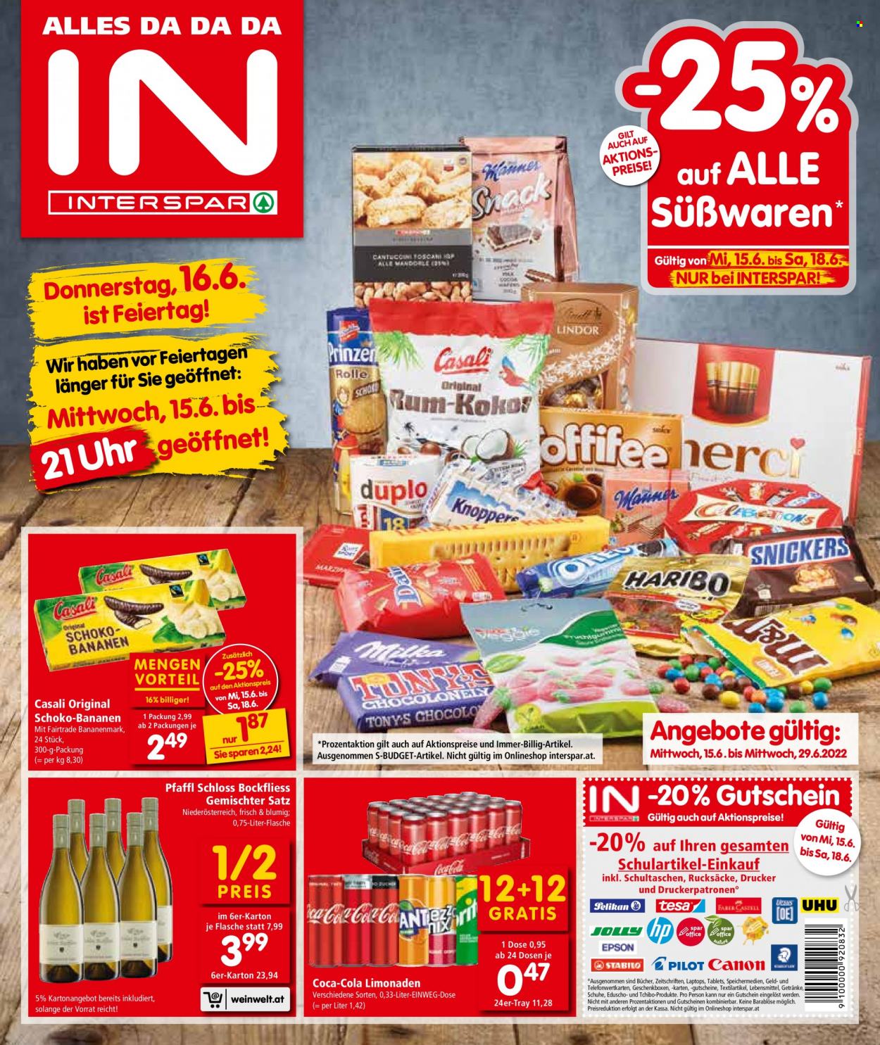 Angebote INTERSPAR - 15.6.2022 - 29.6.2022. Seite 1