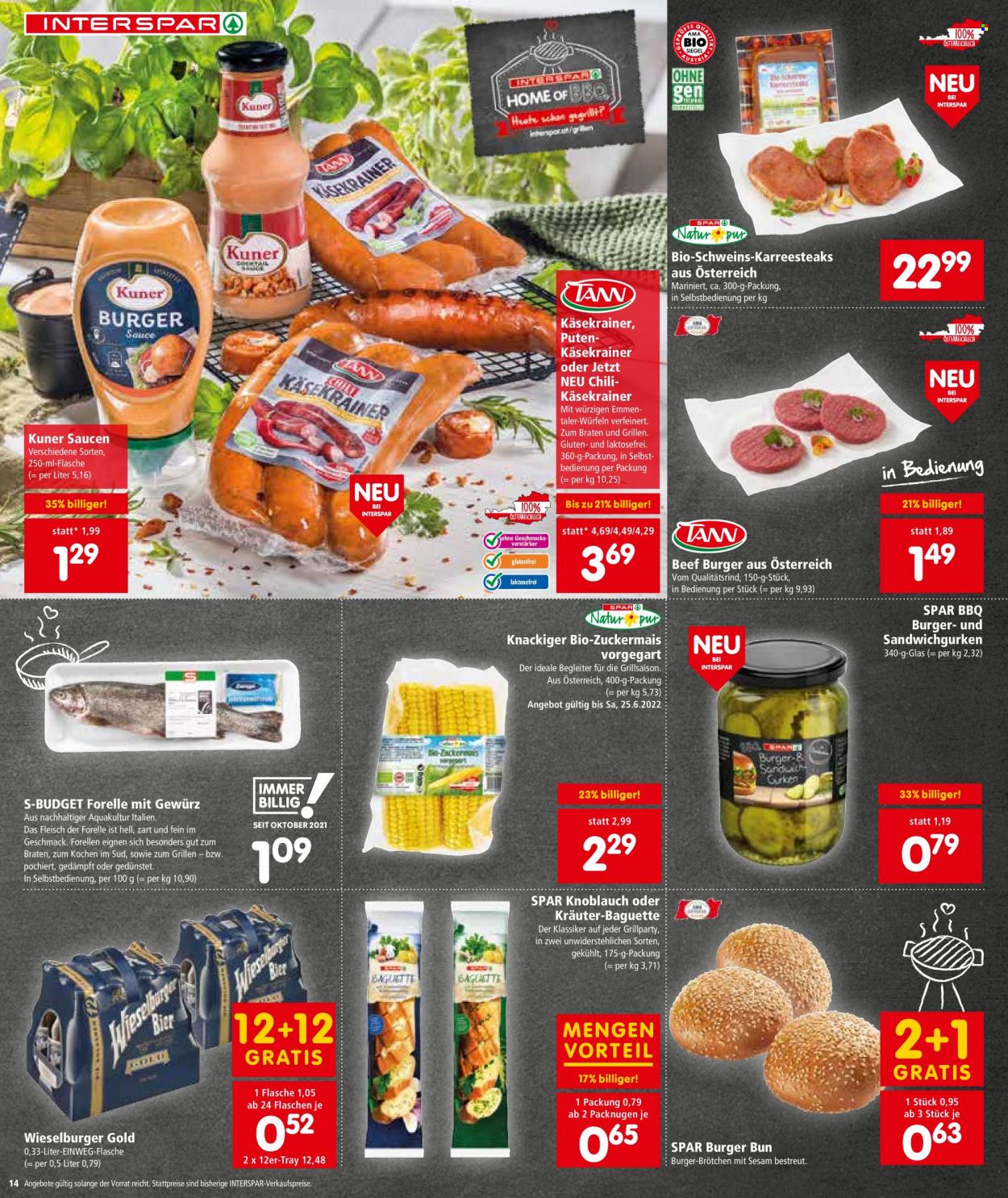 Angebote INTERSPAR - 15.6.2022 - 29.6.2022. Seite 14