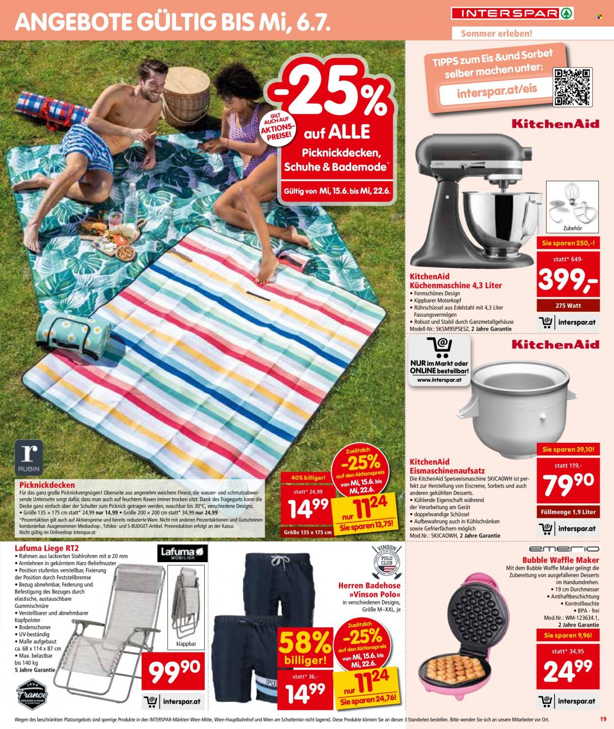 Angebote INTERSPAR - 15.6.2022 - 29.6.2022. Seite 19