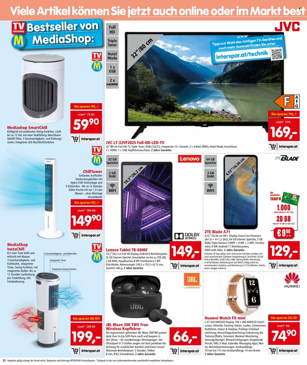 Angebote INTERSPAR - 15.6.2022 - 29.6.2022. Seite 22