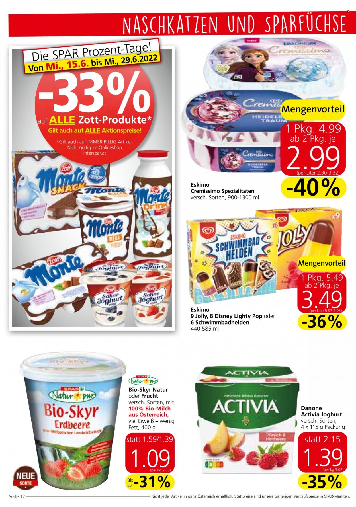 Angebote INTERSPAR - 15.6.2022 - 29.6.2022. Seite 12