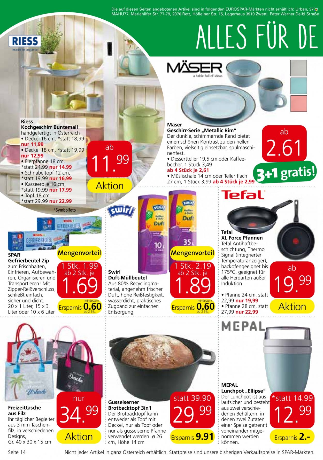 Angebote EUROSPAR - 15.6.2022 - 29.6.2022. Seite 14