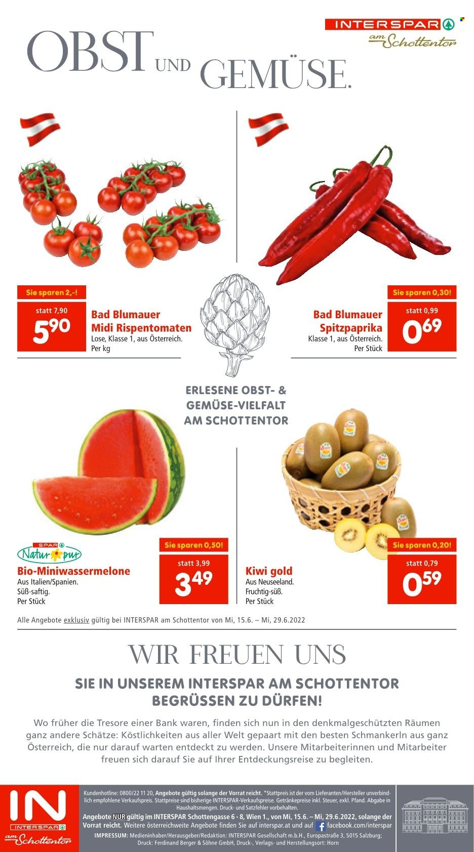 Angebote INTERSPAR - 15.6.2022 - 29.6.2022. Seite 20