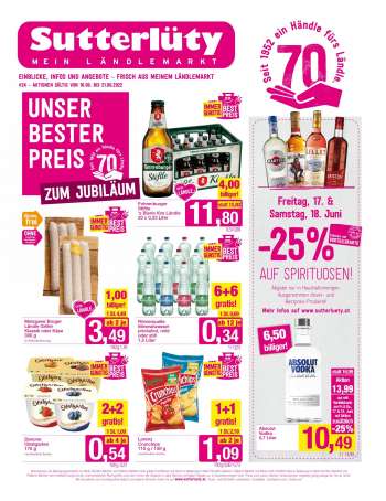 Angebote Sutterlüty - 16.6.2022 - 16.6.2022.