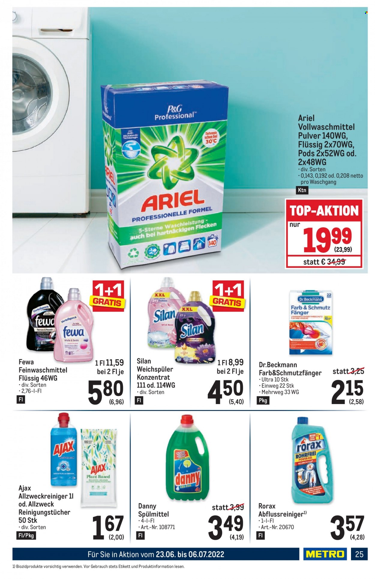 Angebote Metro - 23.6.2022 - 6.7.2022. Seite 25