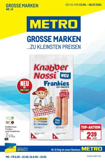 Angebote Metro - 23.6.2022 - 6.7.2022.