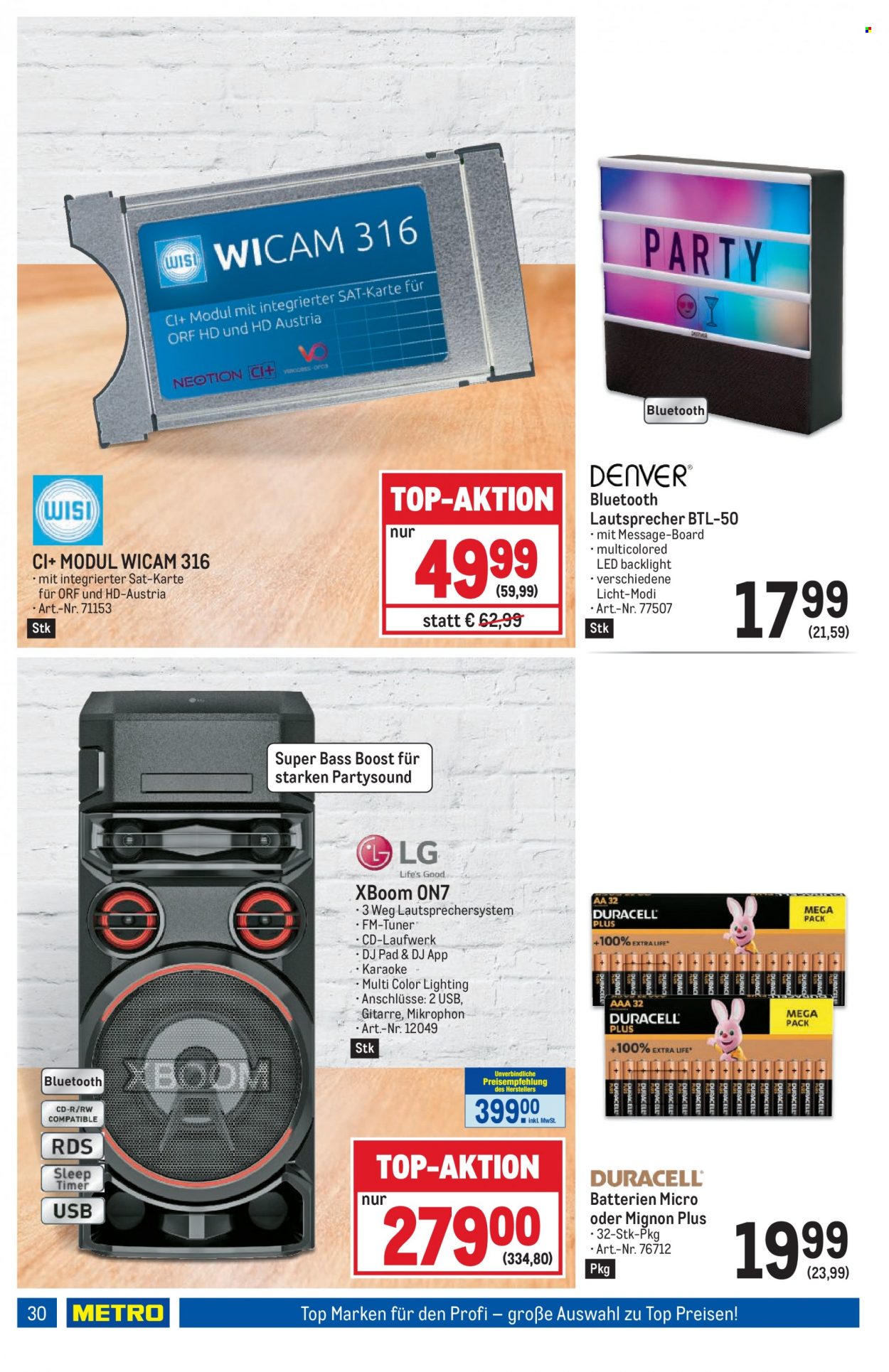 Angebote Metro - 23.6.2022 - 6.7.2022. Seite 30