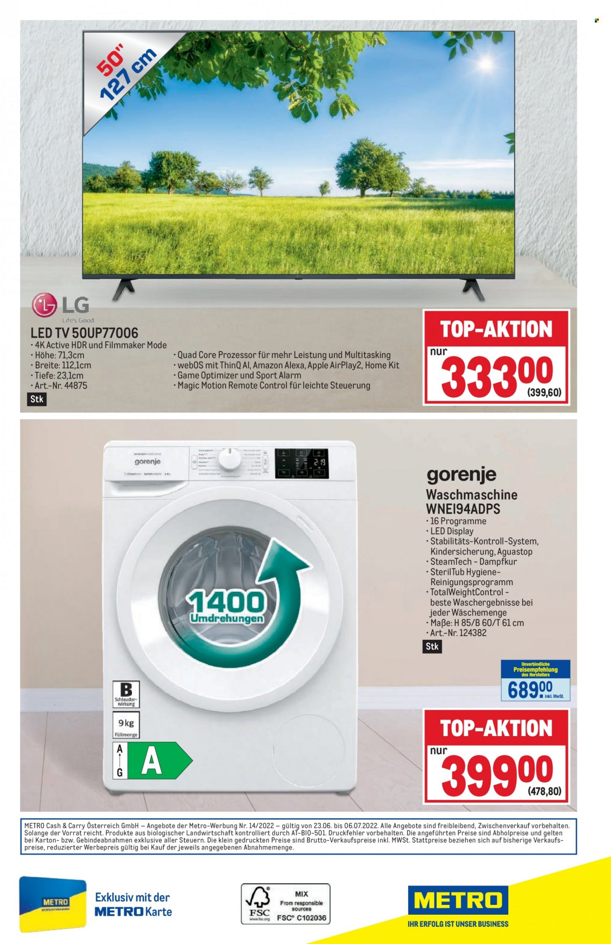 Angebote Metro - 23.6.2022 - 6.7.2022. Seite 40