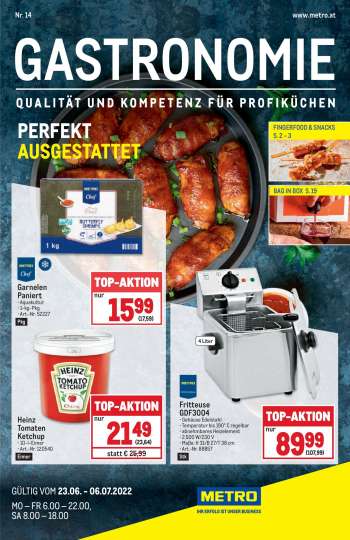 Angebote Metro - 23.6.2022 - 6.7.2022.