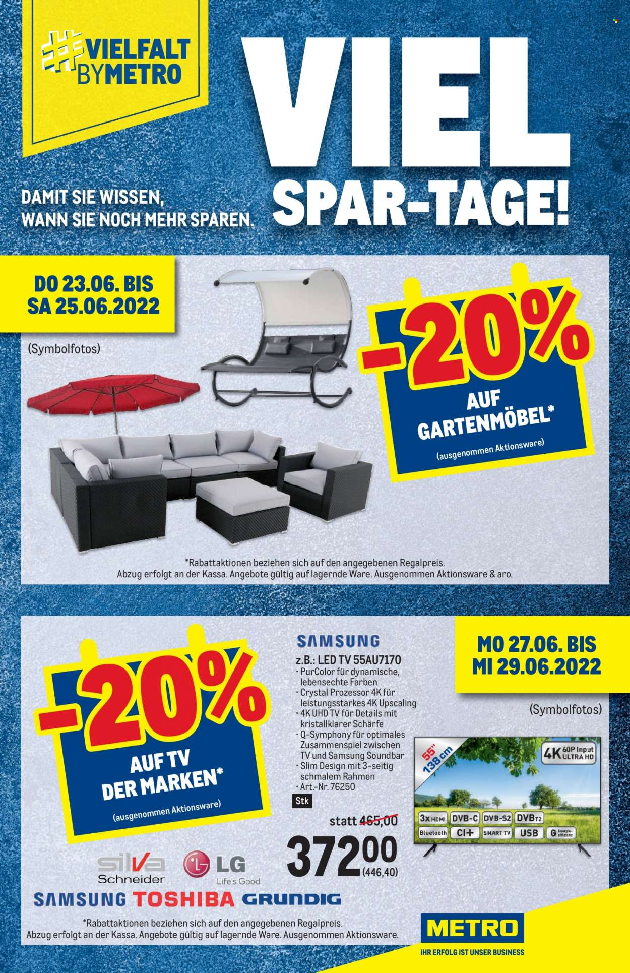 Angebote Metro - 23.6.2022 - 6.7.2022. Seite 1