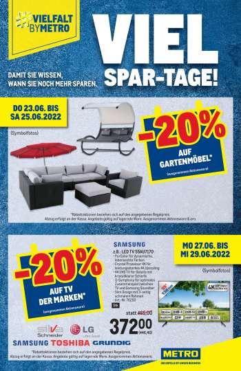 Angebote Metro - 23.6.2022 - 6.7.2022.