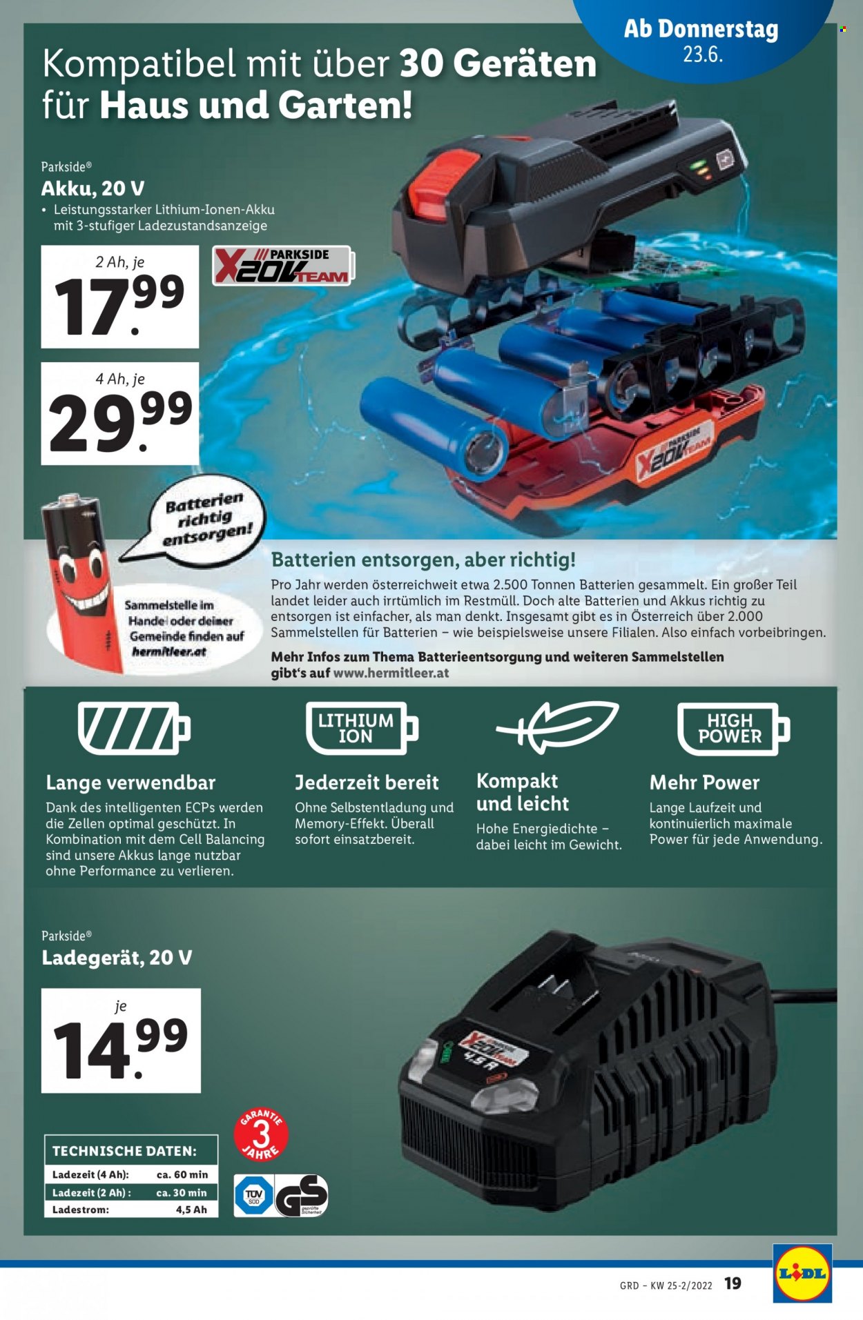 Angebote Lidl - 23.6.2022 - 29.6.2022. Seite 19