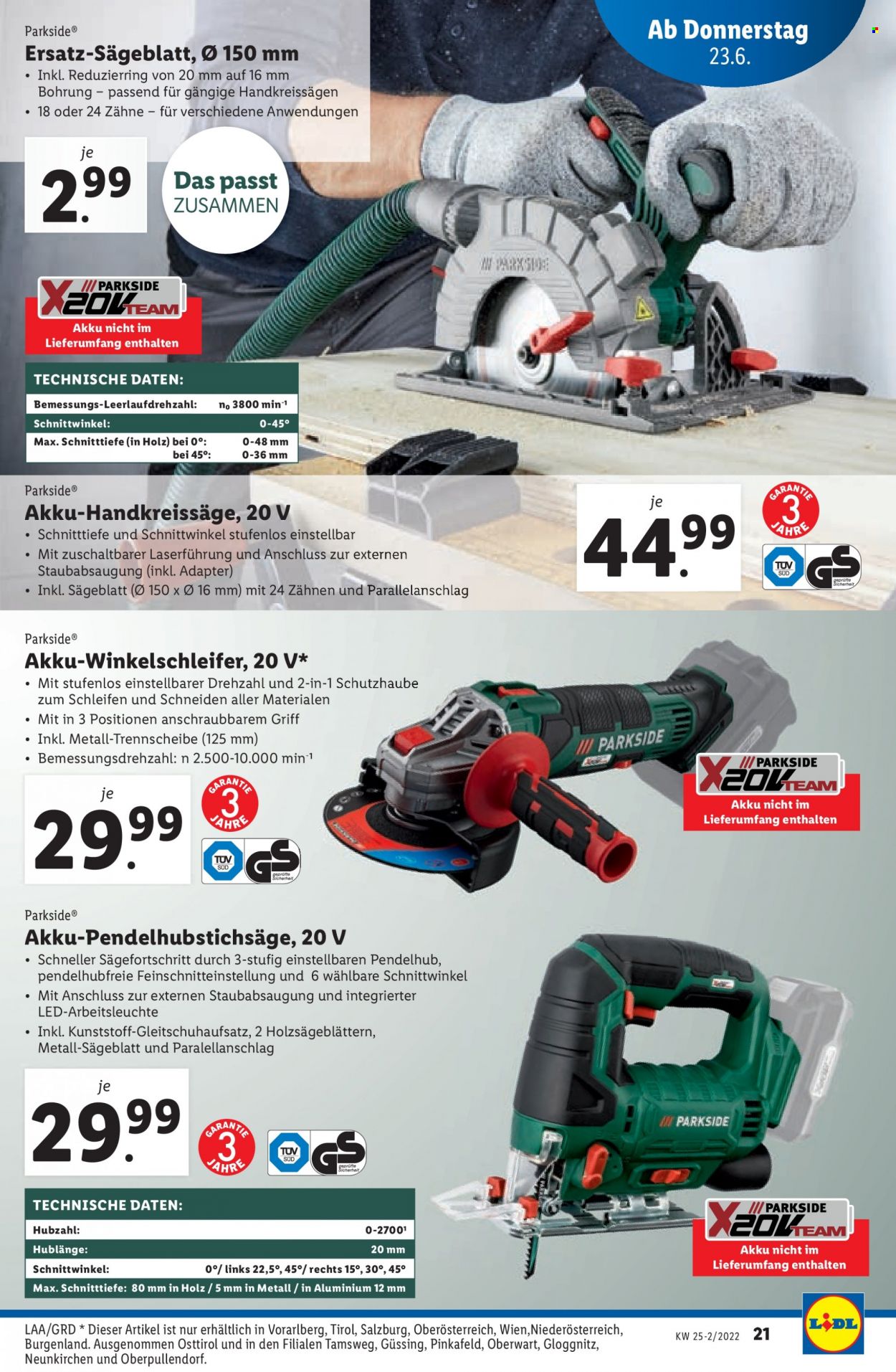 Angebote Lidl - 23.6.2022 - 29.6.2022. Seite 21